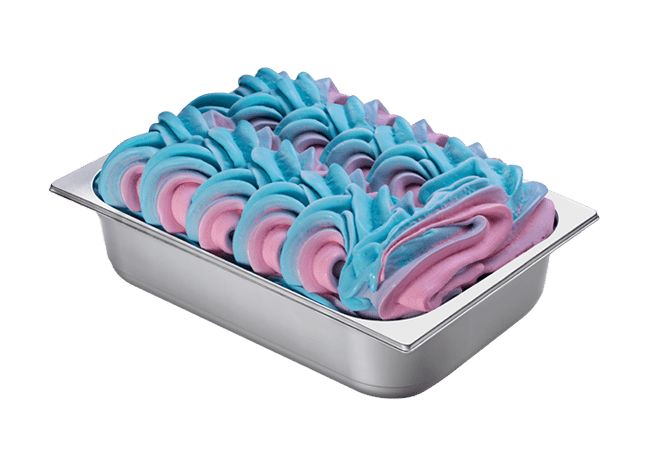 Bruno Gelato 8000ml dekorierte Eisschale mit Azzurro Geschmack