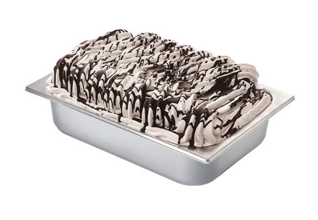 Bruno Gelato 8000ml dekorierte Eisschale mit Stracciatella Geschmack