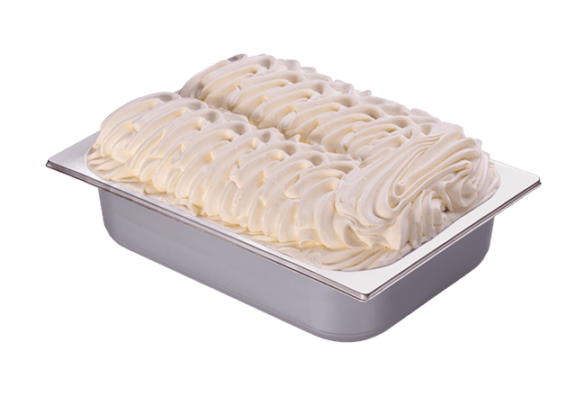Bruno Gelato 8000ml dekorierte Eisschale mit Vanille Geschmack