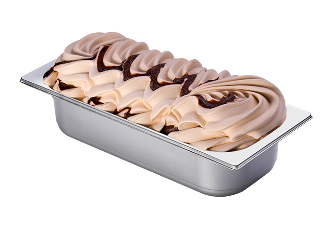 Bruno Gelato 4600ml dekorierte Eisschale mit Baily Cream Geschmack