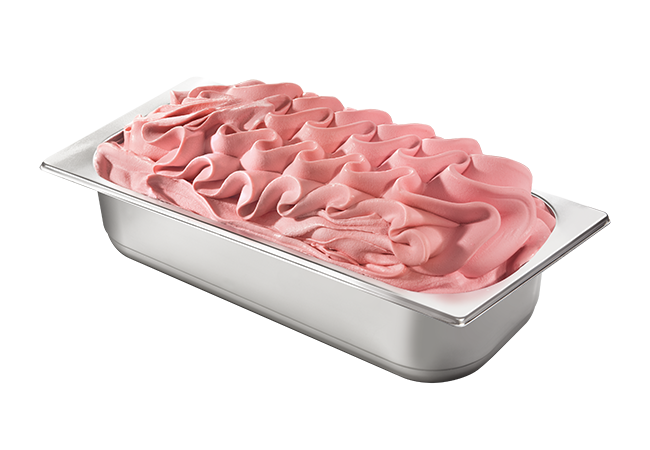 Bruno Gelato 4600ml dekorierte Eisschale mit Granatapfel Geschmack