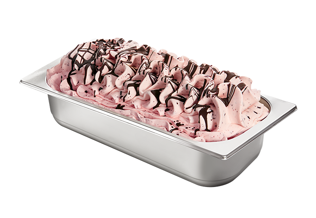 Bruno Gelato 4600ml dekorierte Eisschale mit Joghurette Geschmack
