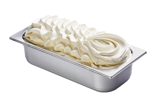 Bruno Gelato 4600ml dekorierte Eisschale mit Joghurt-Natur Geschmack