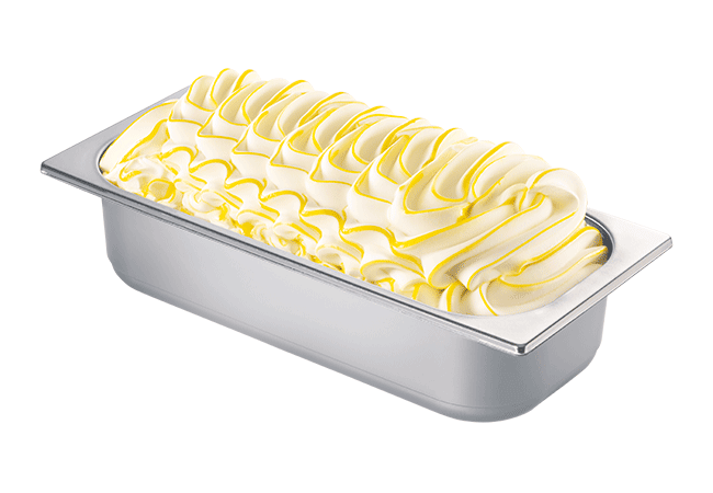 Bruno Gelato 4600ml dekorierte Eisschale mit Rosmarin-Schmand-Honig Geschmack
